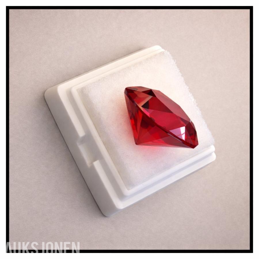 Vakker Rubin "Pigeon Blood" 2,50 CT med sertifikat